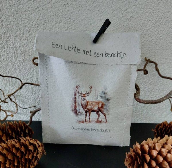 700313 - Lichtje met een berichtje - Gezegende kerstdagen