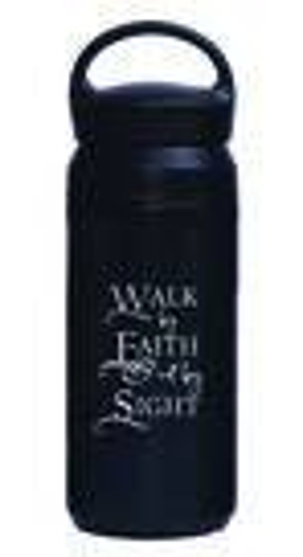 9555483834785 - Thermosfles Walk by faith -black