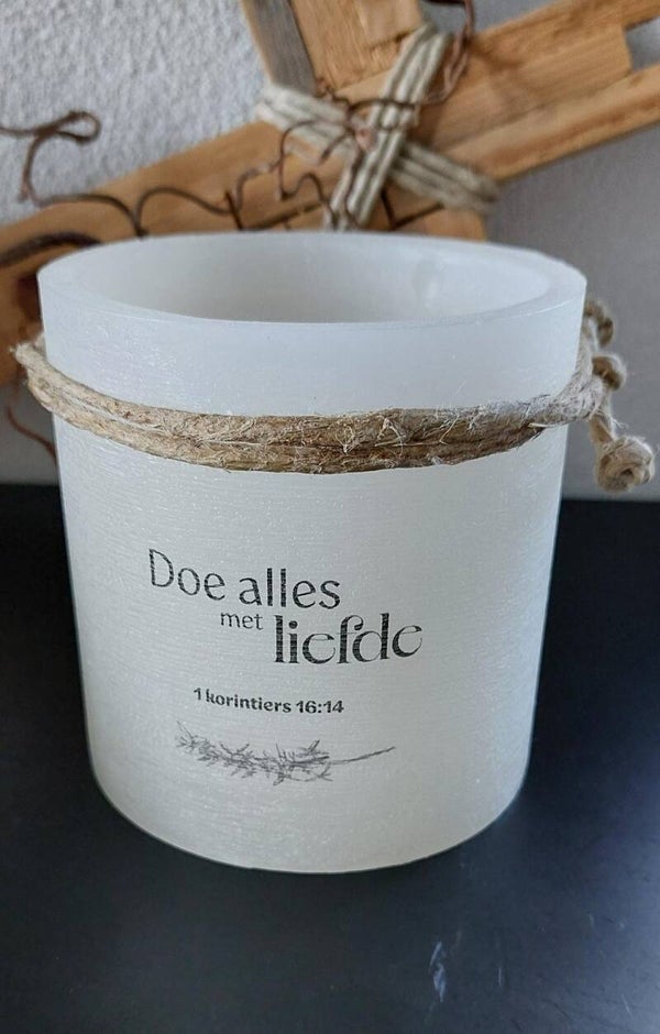 15611 - Windlicht S - Doe alles met liefde