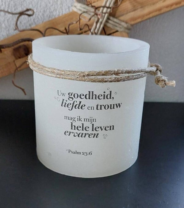 15614 - Windlicht S - Uw goedheid liefde en trouw