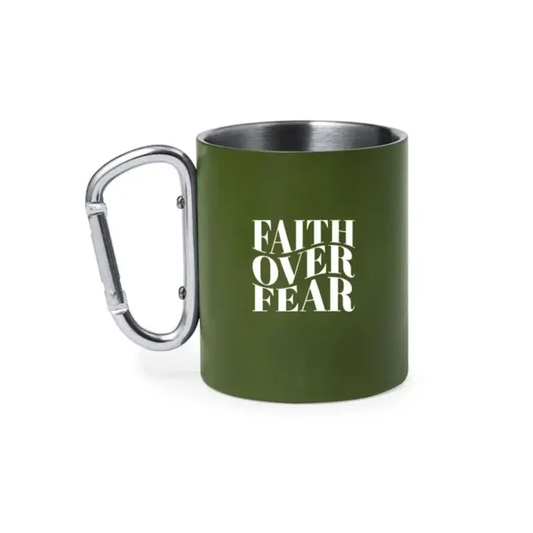 MA27721 - Mok met karabijnhaak - Faith over fear