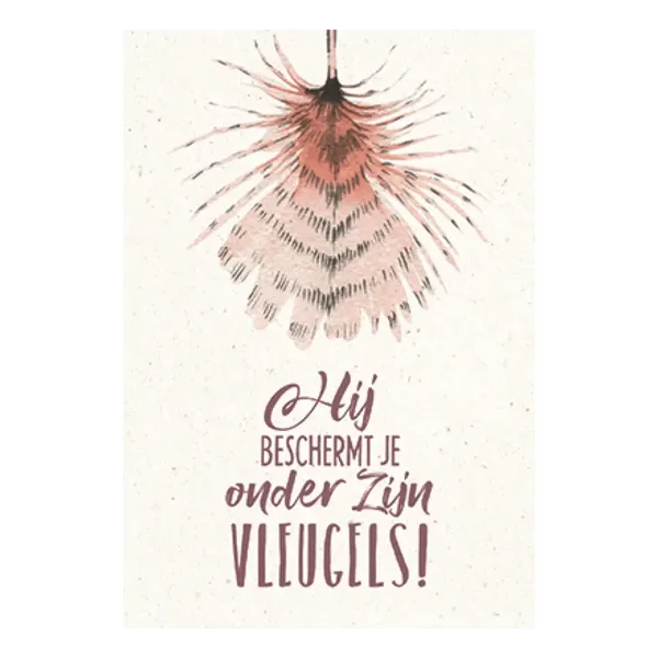 552824M-A4 - Metal Deco - Onder Zijn vleugels