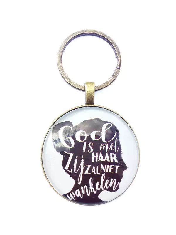 31620180904 - Sleutelhanger - God is met haar