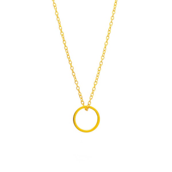 6095512130158 - Ketting goudkleur - Cirkel - Opb. 1:18
