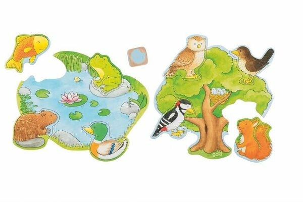 4013594568043 - Spel - Dobbelspel - Puzzel - Wie leeft waar