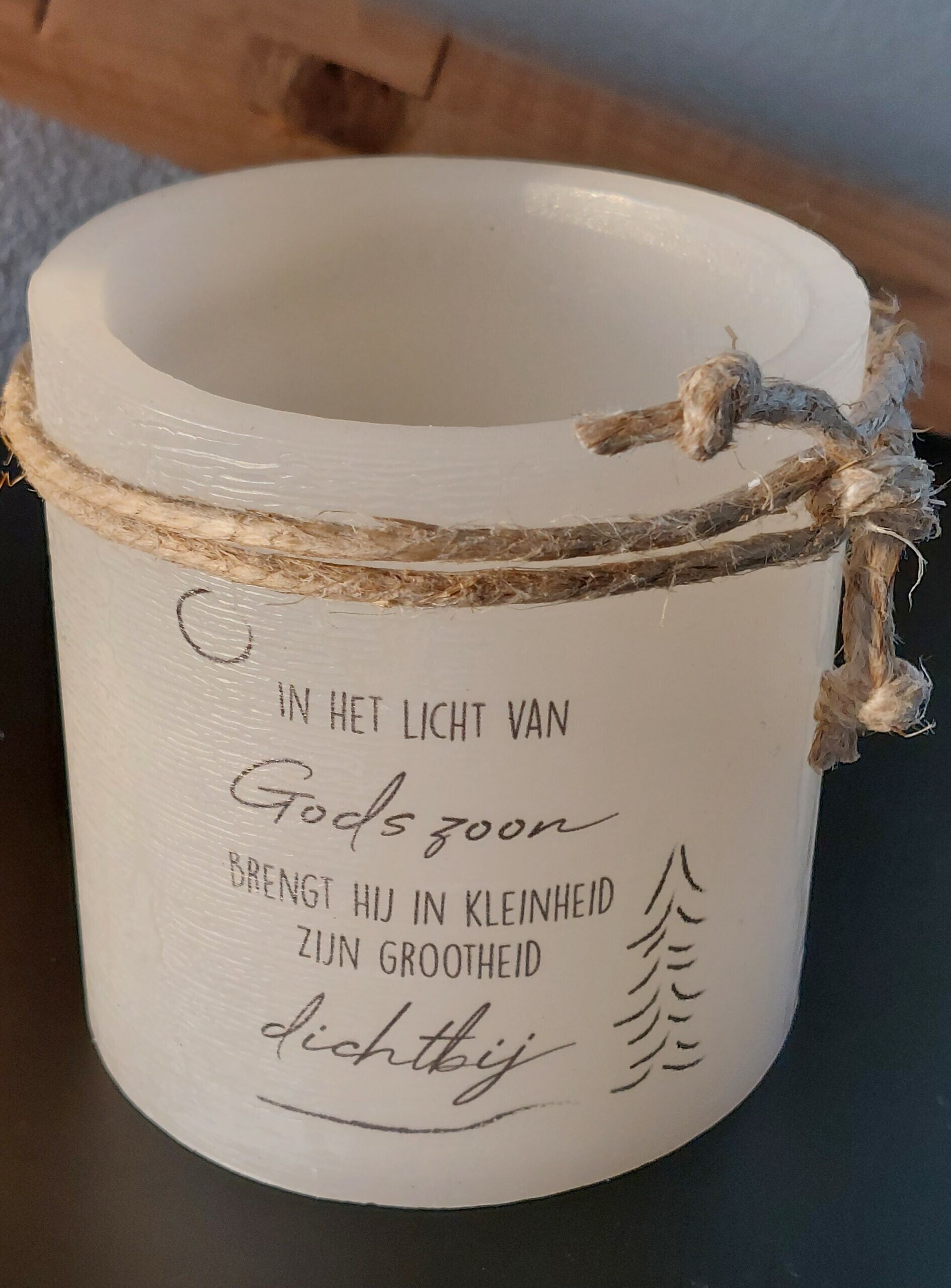 15570 - Windlicht S - In het licht van Gods zoon