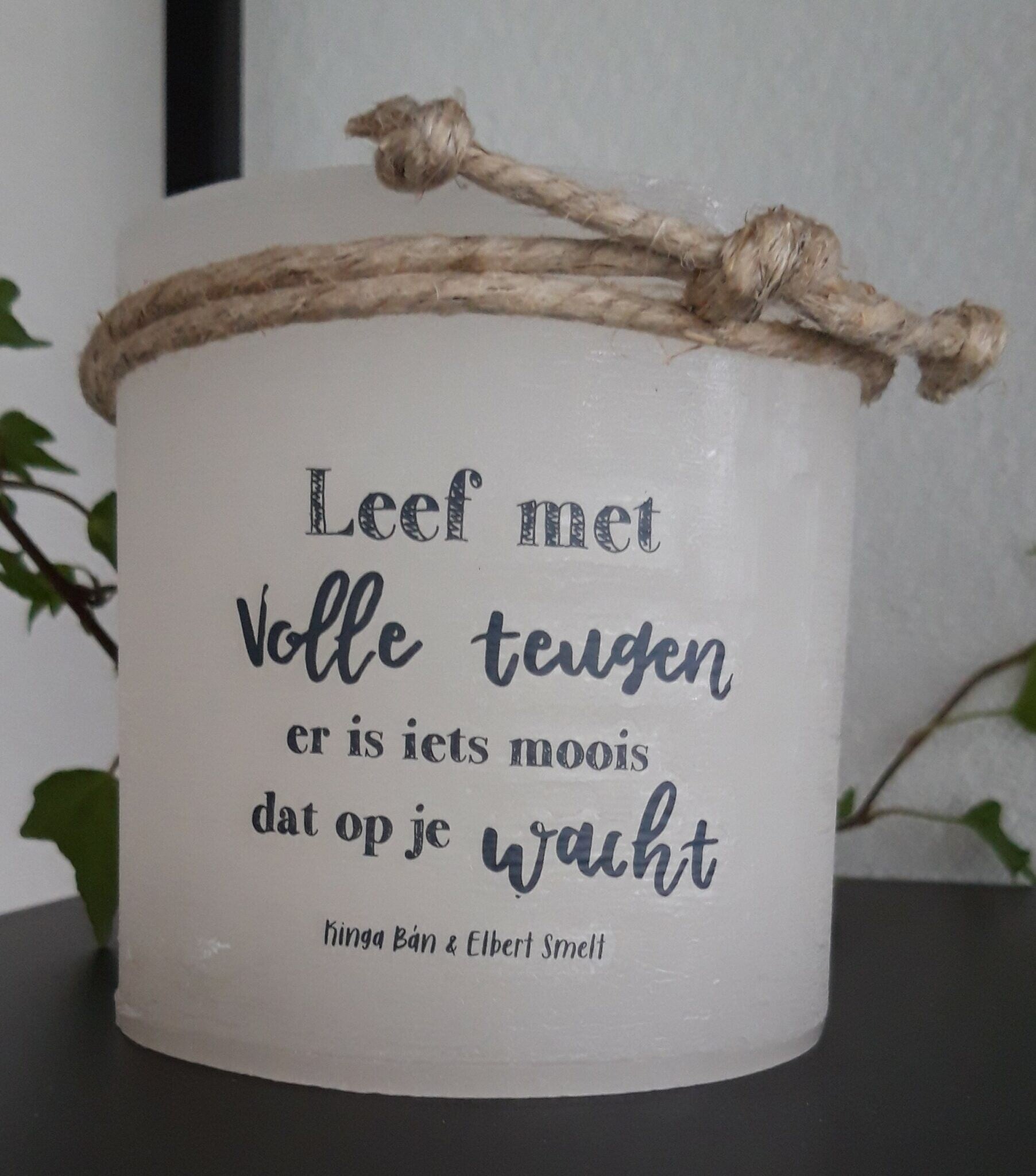 15543 - Windlicht S - Leef met volle teugen