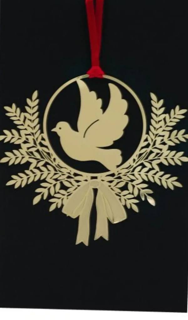 4250944325233 - Kerstboomhanger metaal - Duif