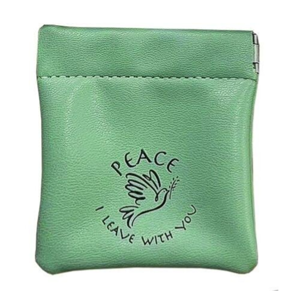 9555483834945 - Muntportemonnaie - I leave you - Groen