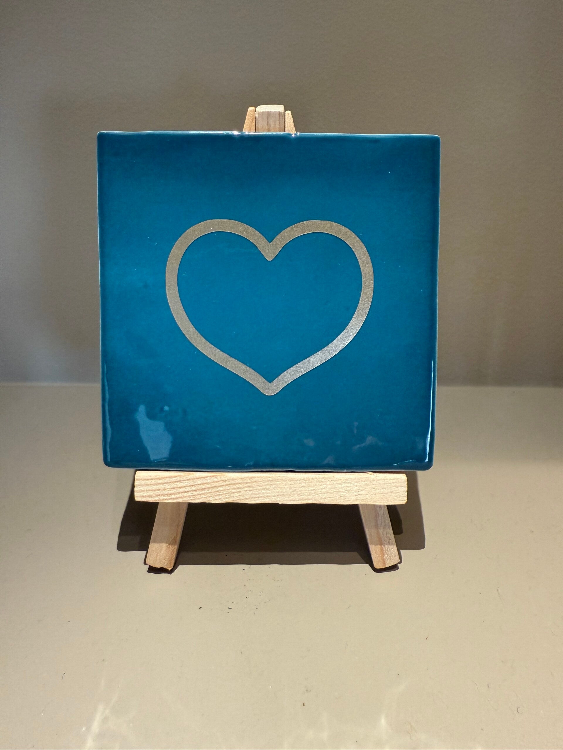 Tegel - Petrolblauw Hart