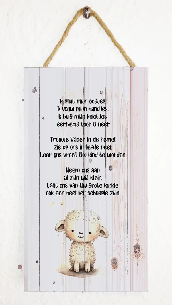 3162023060144 - Hangbord - Ik sluit mijn oogjes