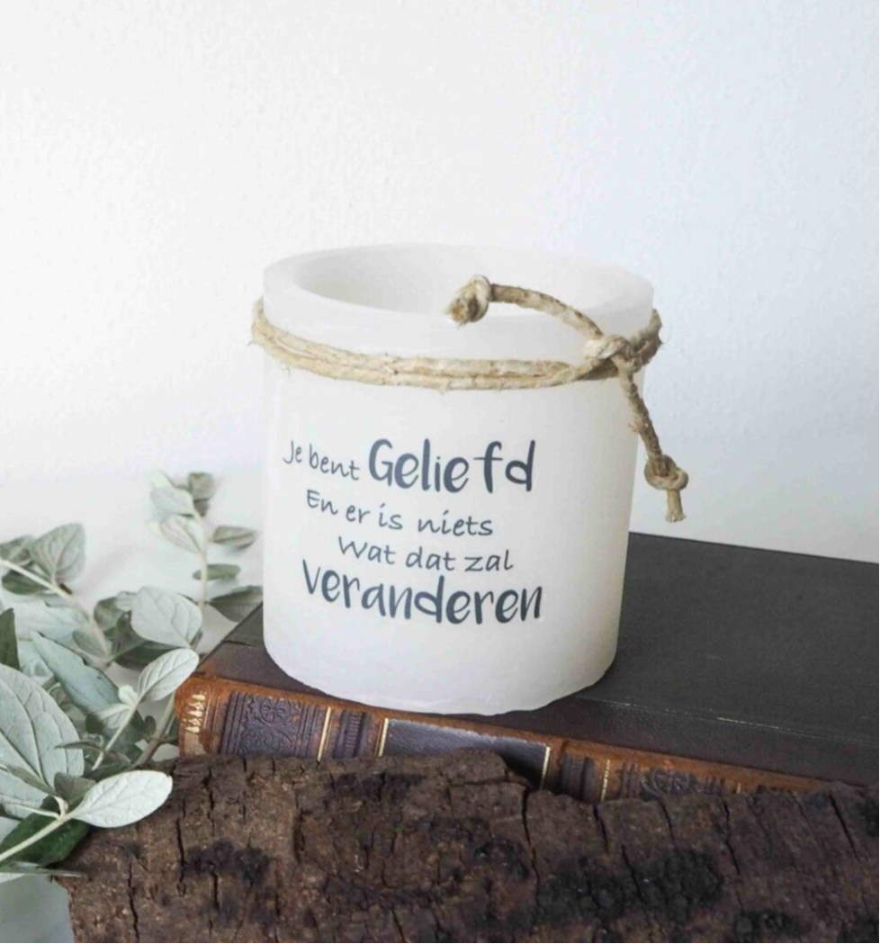 15530 - Windlicht S - Je bent geliefd