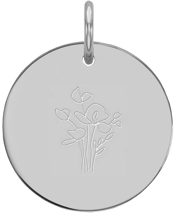 6013905659680 - Hanger zilverkleur - Bloemen