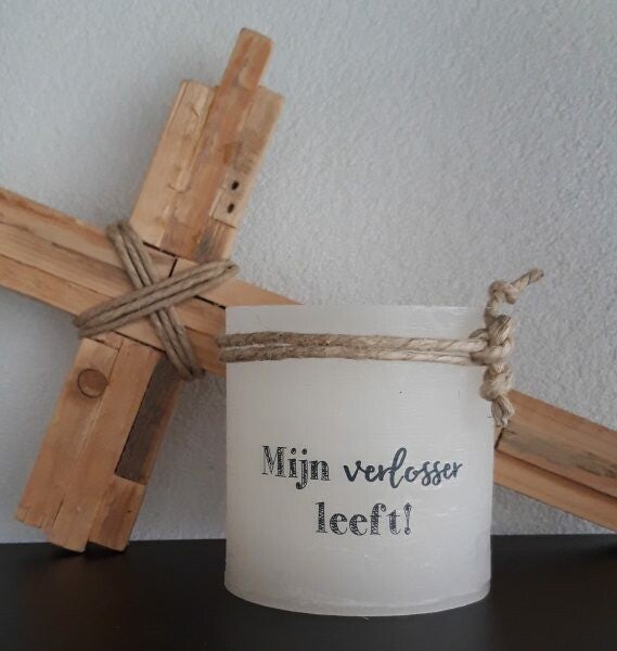 15535 - Windlicht S - Mijn Verlosser leeft