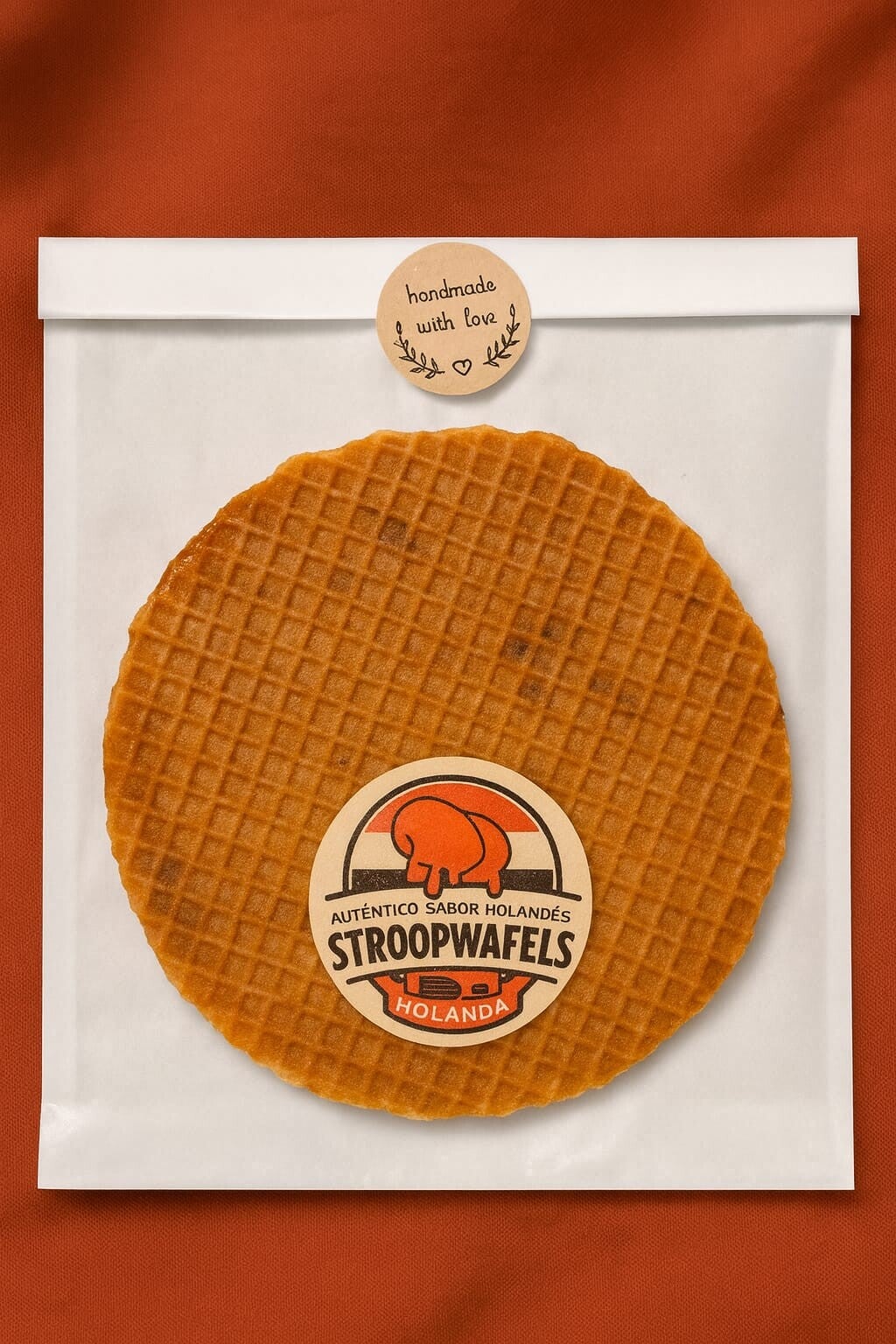 Stroopwafel XXL con Mantequilla – 15 cm