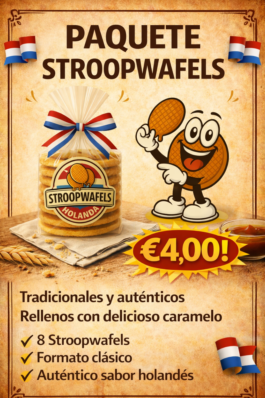 Paquete stroopwafels Holanda