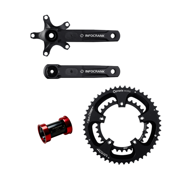 Powermeter InfoCrank M30 110BCD Set - Kettenblätter + Tretlager