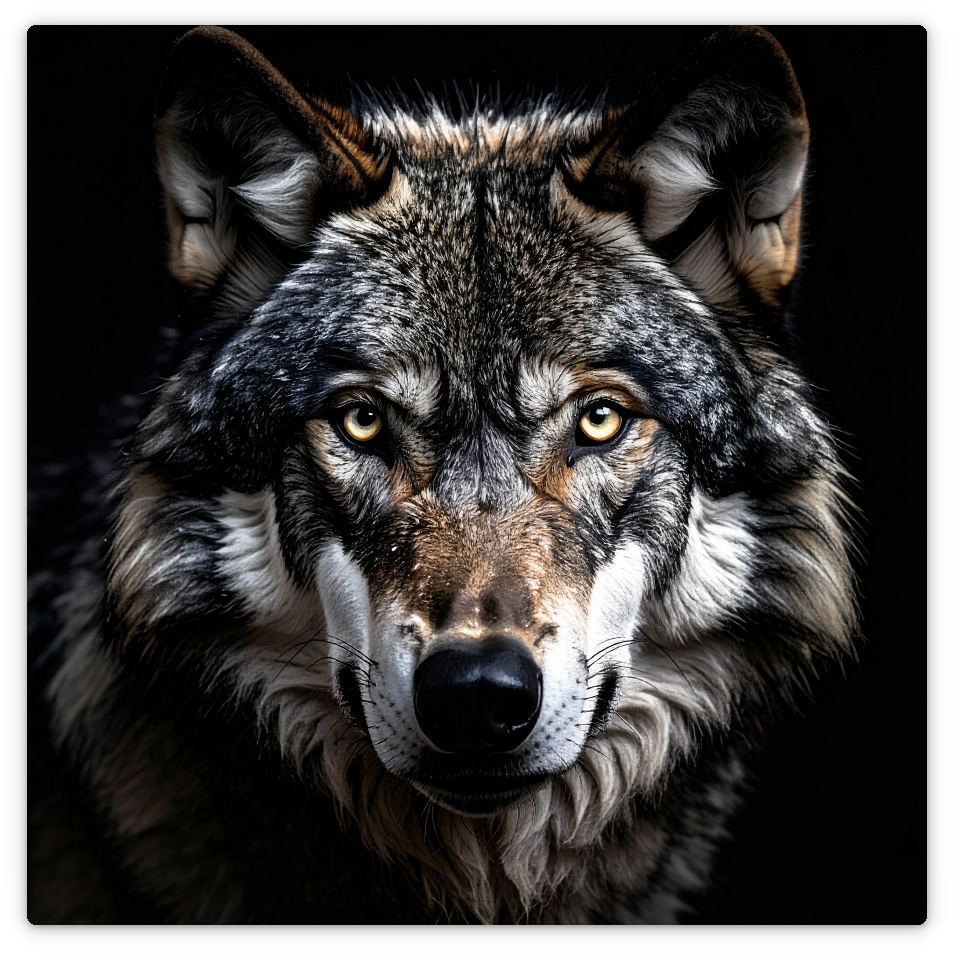 Porträt eines Wolfes
