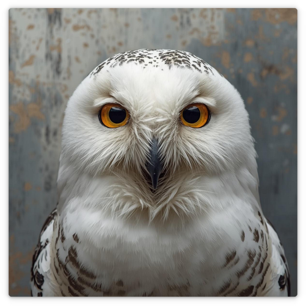 Gesicht einer Schneeeule