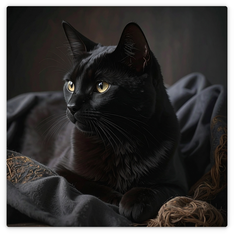 Schwarze Katze