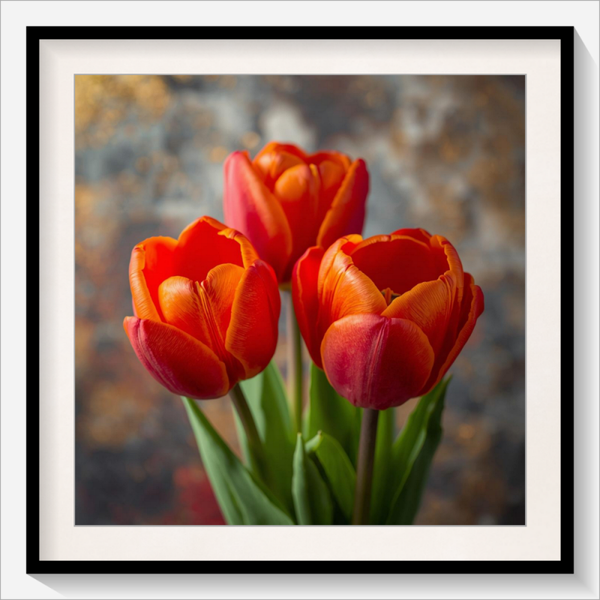 Orangefarbene Tulpen