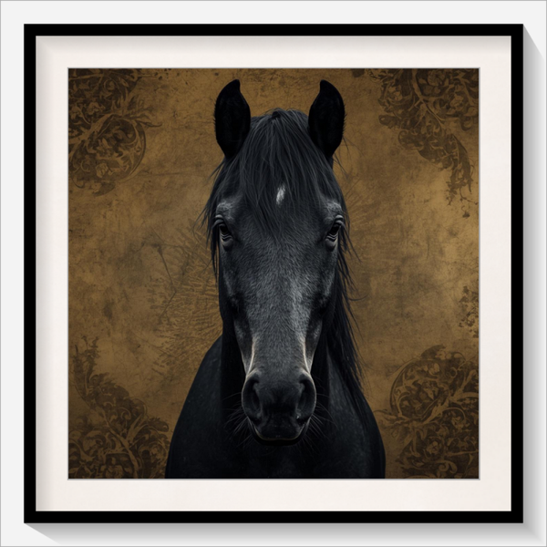 Schwarzes Pferd