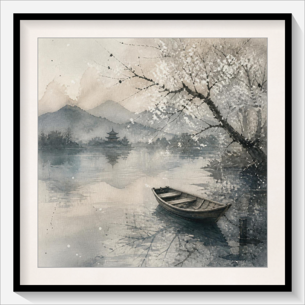 Ruderboot am Ufer
