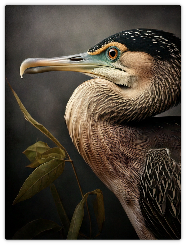 Bird Portrait in Brown