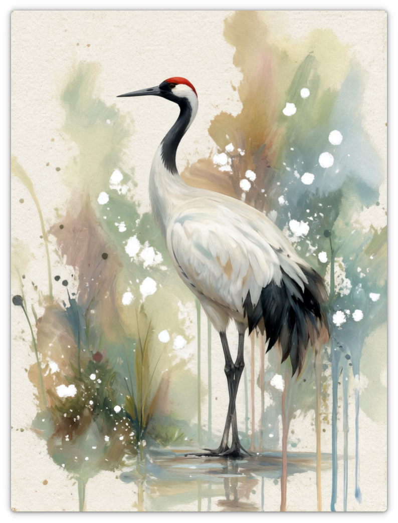 Crane in the Reeds