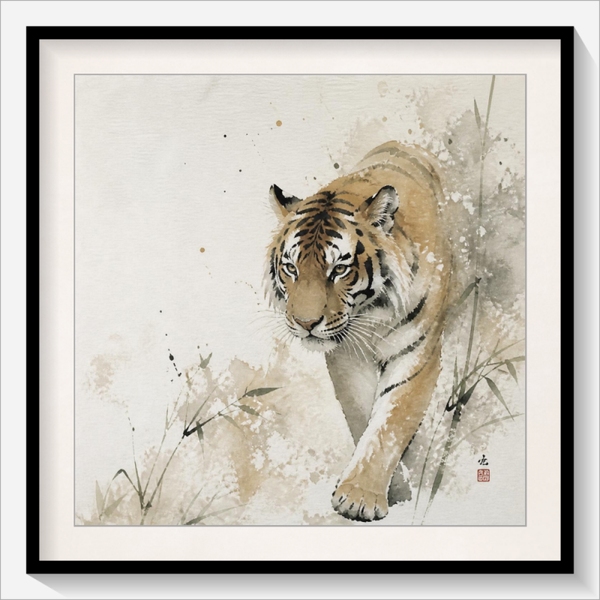 Tiger im hohen Gras