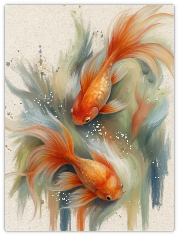 Orange and White