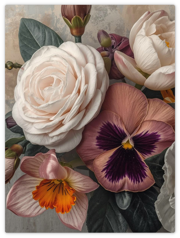 Pastellfarbene Blumen