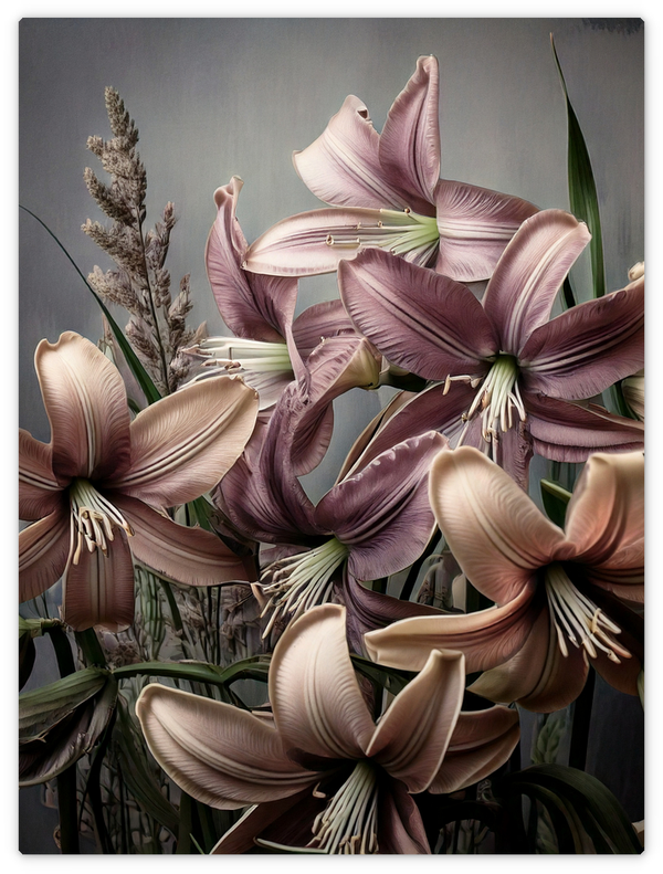 Lilien in sanften Rosa
