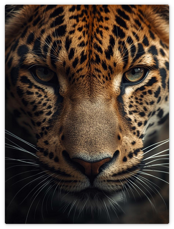 Gesicht eines Leoparden