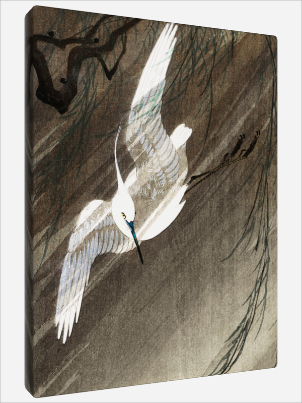 "Egret in Storm"