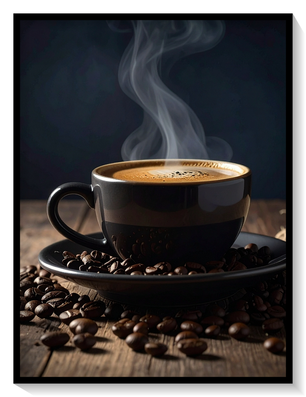 Black Coffee Cup