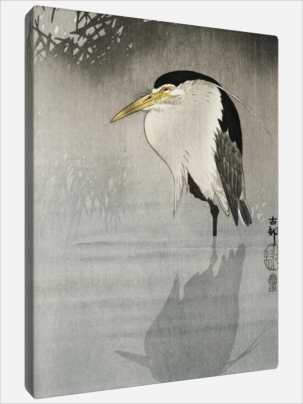 "Heron at New Moon"