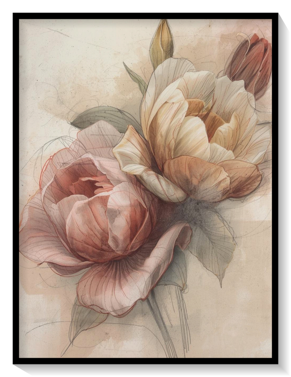 Watercolor Peonies