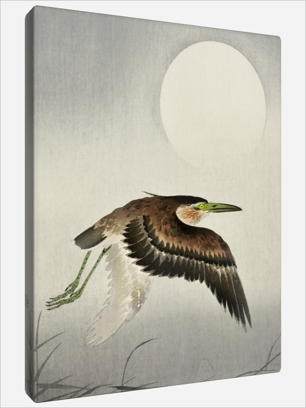 "Heron at Full Moon"