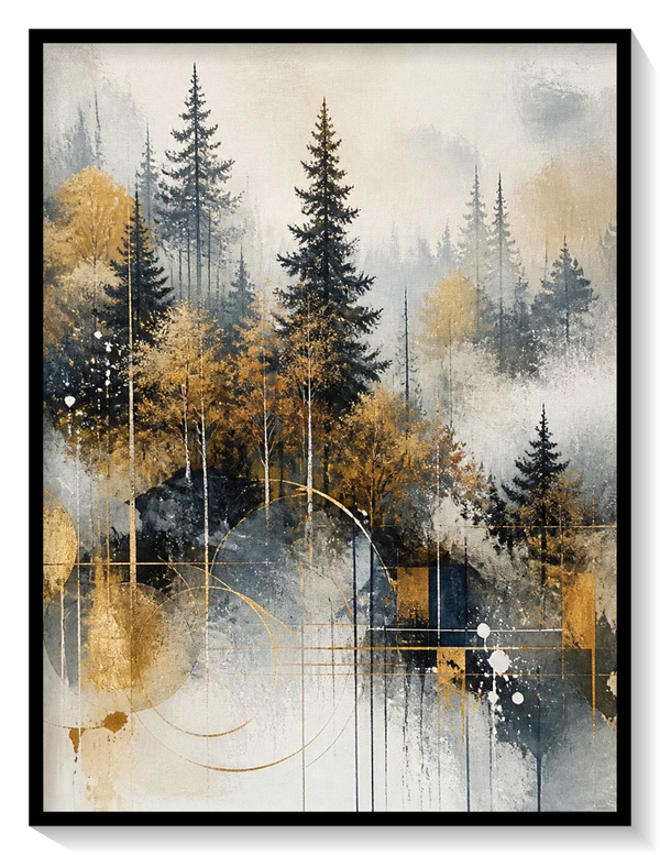 Fir Trees in the Mist