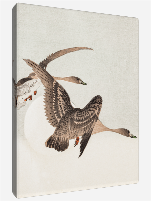 "Geese and Full Moon"