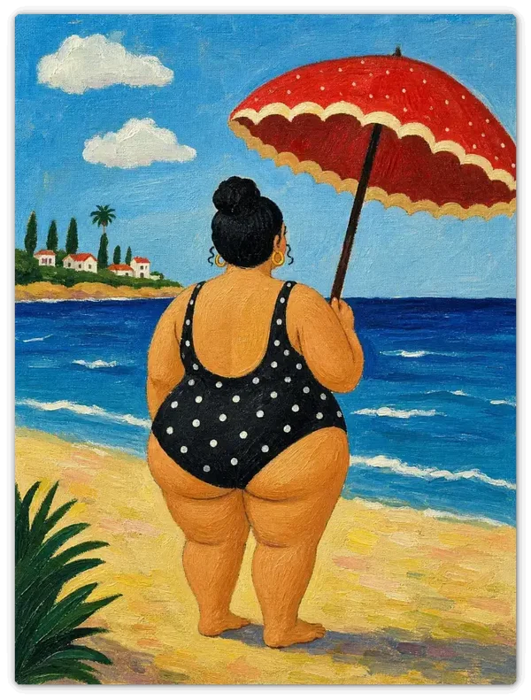 Leinwandbild im Folk Art Stil „Tropische Brise"