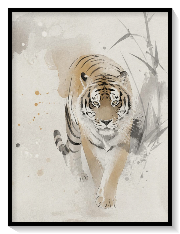 Tigers in Watercolor