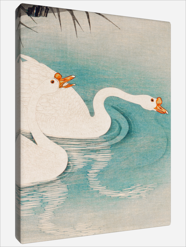 "Geese amid Reeds"