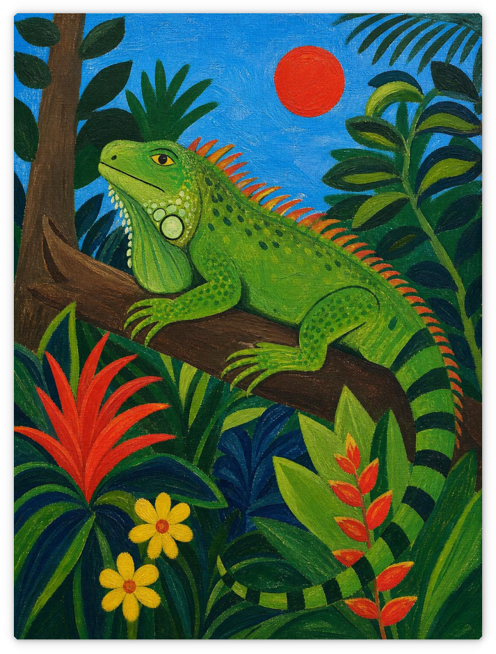 Exotisches Farbspiel