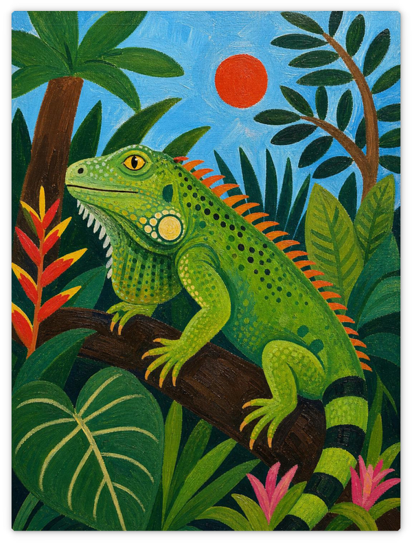 Der grüne Leguan
