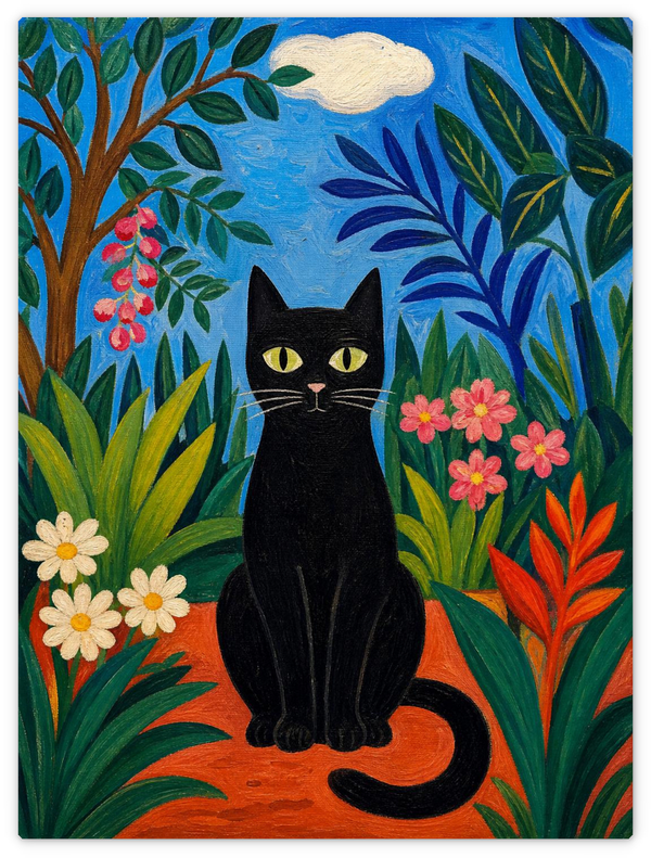 Schwarze Katze