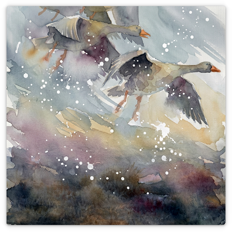Geese Winter Sky