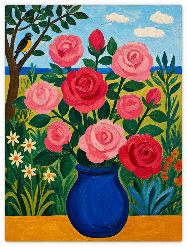 Blaue Vase