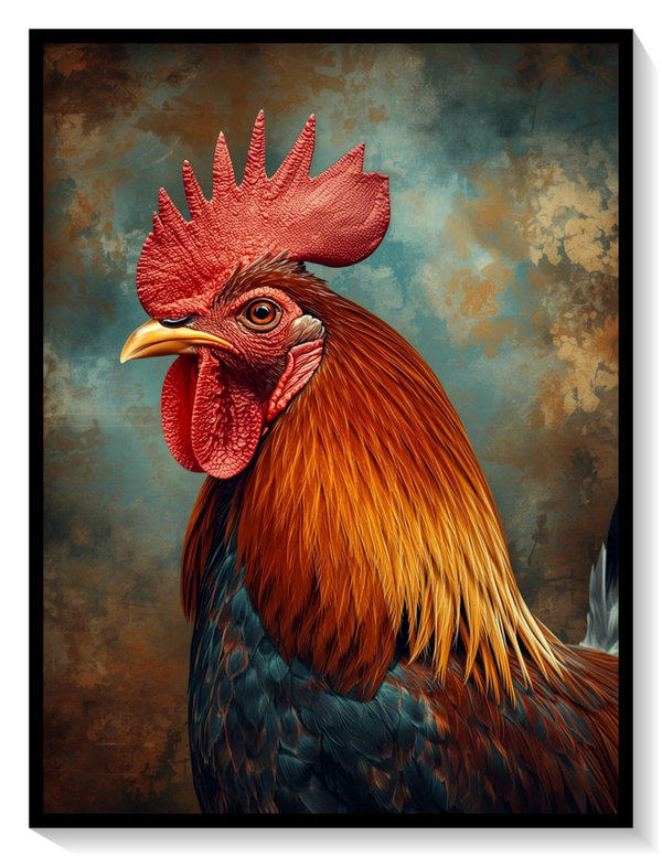 Portrait of a Rooster